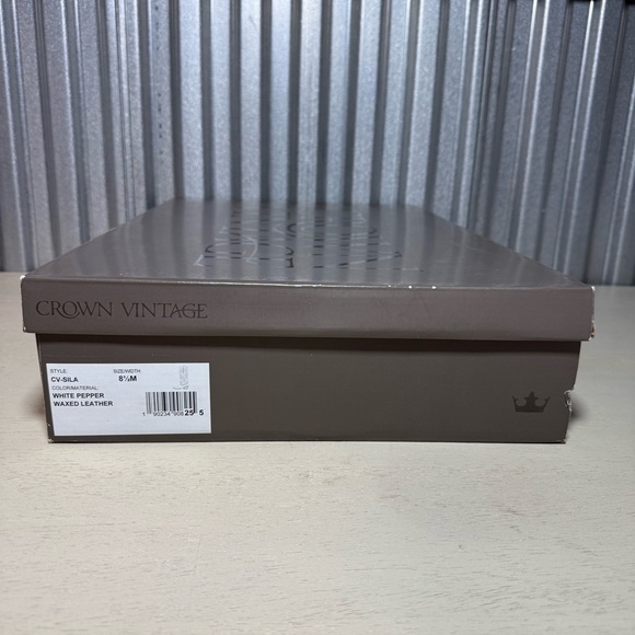 Crown Vintage Women's 8.5 White Leather Western Embroidered Cowboy Boots in Box - Picture 11 of 12